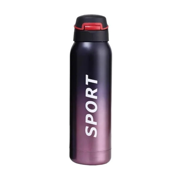 Insulated Water Bottles - 750ml Stainless Steel Water Bottles, Sports Water Bottles Keep Cold & Hot, Office & School Water Bottle For Kids  | Straw Water Bottle ( Random Color ) - Image 3