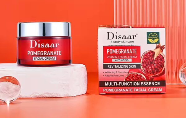 DISAAR BEAUTY Pomegranate Vitamin E Facial Cream Anti-Aging Revitalizing Skin Nourishing Face Skin Reduce Fine Lines 50g