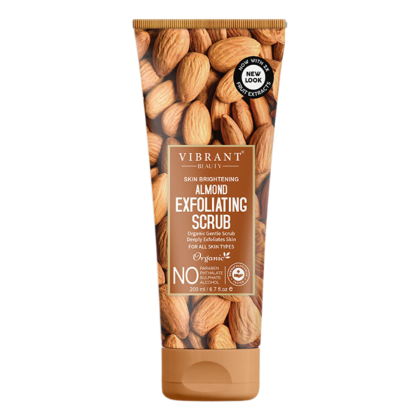 Vibrant Beauty Skin Brightening Almond Exfoliating Scrub (200ml) - Image 7