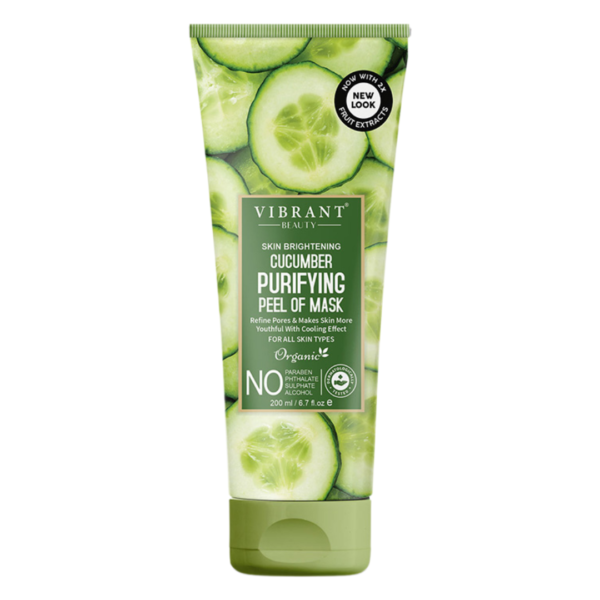 Vibrant Beauty Skin Brightening Cucumber Purifying Peel Off Mask 200ml - Image 4