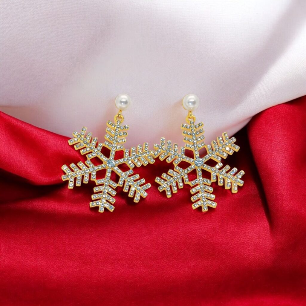 snowflake earrings